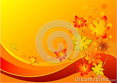 Autumn leaves Vector Illustration