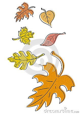 Autumn Leaves vector Vector Illustration