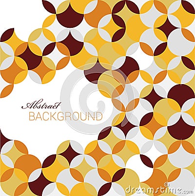 Autumn modern geometrical abstract background Vector Illustration