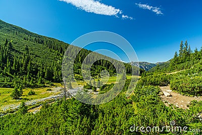 Autumn mountain scenery in the Transylvanian Alps Stock Photo