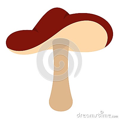 Autumn mushroom icon isolated Vector Illustration