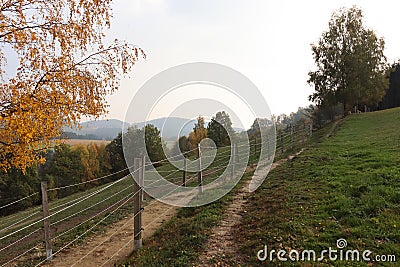 Autumn nature landscape in germany Stock Photo