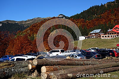 Autumn in October to the Red Mountain plateau 3 Stock Photo