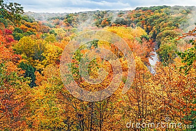 Autumn Overlook Stock Photo