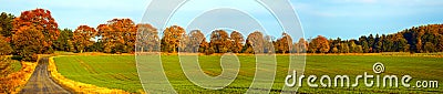 Autumn panorama Stock Photo