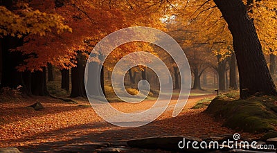 autumn in the park, fall colors in the park, autumn scene in the park, golden autumn seasone Stock Photo