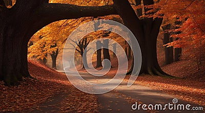 autumn in the park, fall colors in the park, autumn scene in the park, golden autumn seasone Stock Photo