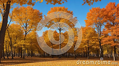 autumn in the park, fall colors in the park, autumn scene in the park, golden autumn seasone Stock Photo