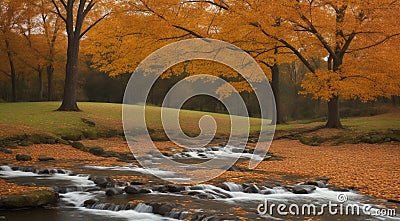 autumn in the park, fall colors in the park, autumn scene in the park, golden autumn seasone Stock Photo