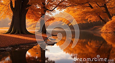 autumn in the park, fall colors in the park, autumn scene in the park, golden autumn seasone Stock Photo