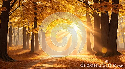 autumn in the park, fall colors in the park, autumn scene in the park, golden autumn seasone Stock Photo