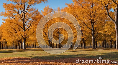 autumn in the park, fall colors in the park, autumn scene in the park, golden autumn seasone Stock Photo