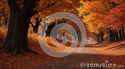 autumn in the park, fall colors in the park, autumn scene in the park, golden autumn seasone Stock Photo