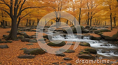 autumn in the park, fall colors in the park, autumn scene in the park, golden autumn seasone Stock Photo