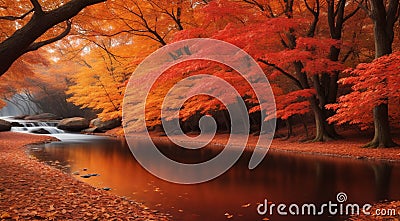 autumn in the park, fall colors in the park, autumn scene in the park, golden autumn seasone Stock Photo