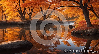 autumn in the park, fall colors in the park, autumn scene in the park, golden autumn seasone Stock Photo