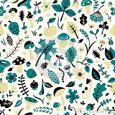 Autumn pattern Vector Illustration