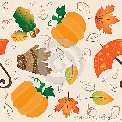 Autumn pattern Vector Illustration