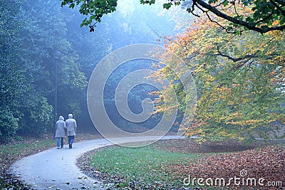 Autumn people Stock Photo