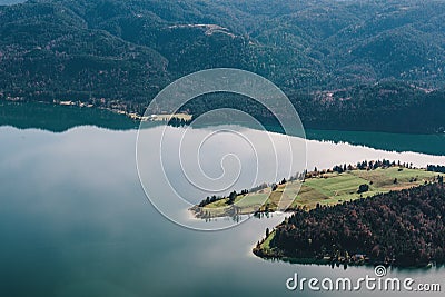 Autumn perfection at Walchensee, Bavaria, Germany. Stock Photo