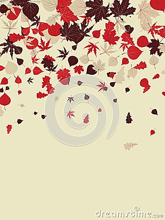 Autumn retro background. EPS 8 Vector Illustration