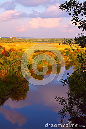 Autumn river Stock Photo