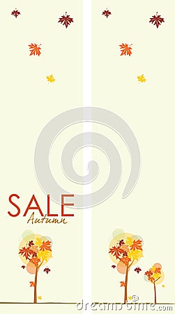 Autumn Sale Banners Stock Photo