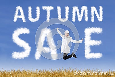 Autumn Sale Stock Photo