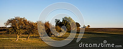 Autumn scene on the route called Romantic Road, Germany Stock Photo