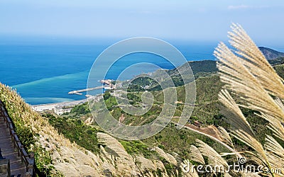 Autumn scenery of the coast of Taiwan Stock Photo