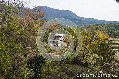 Autumn scenery of hongcun village, yixian county, huangshan, anhui. Editorial Stock Photo