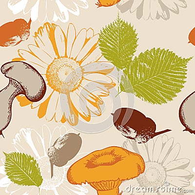 Autumn seamless Vector Illustration