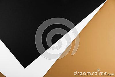 Autumn season geometric abstract background. Fall nude, black and white background. Thanksgiving day, seasonal concept Stock Photo