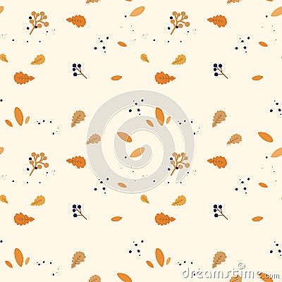 Autumn seasonal vector cozy illustration Vector Illustration