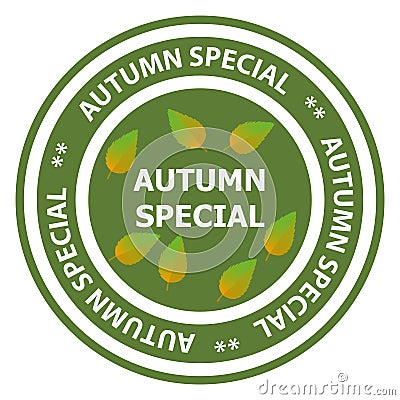 Autumn special stamp Stock Photo