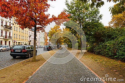 Autumn Street. Editorial Stock Photo