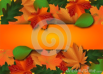 Autumn thanksgiving background Cartoon Illustration