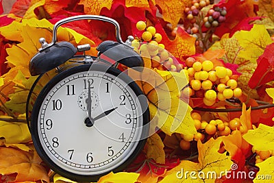 Autumn Time Change Stock Photo