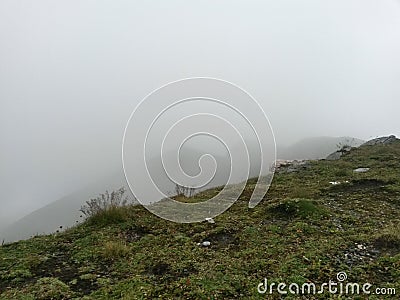 Autumn time at high altitudes in top of the rocky mountains Stock Photo