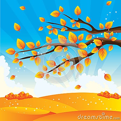 Autumn tree Vector Illustration