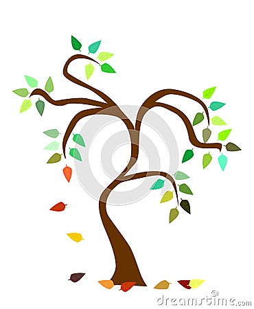 Autumn tree Vector Illustration