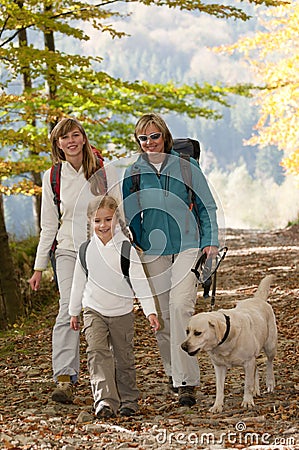 Autumn trek Stock Photo