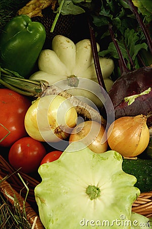 Autumn vegetables composition Stock Photo