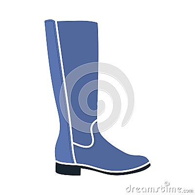 Autumn Woman Boot Icon Vector Illustration