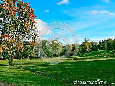 Autumnal landscape Stock Photo