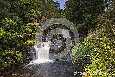 Eas Chai-aig waterfall Stock Photo