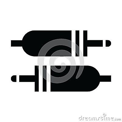 Aux cable icon. Vector illustration decorative design Vector Illustration