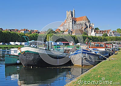 Auxerre,Burgundy,France Stock Photo