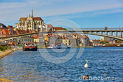 Auxerre, Burgundy, France Stock Photo