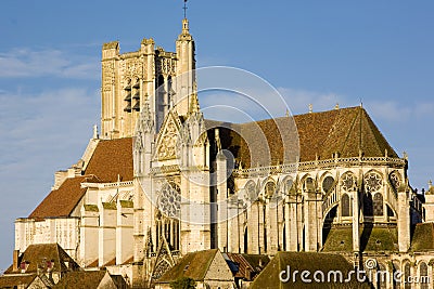 Auxerre Cathedral Stock Photo